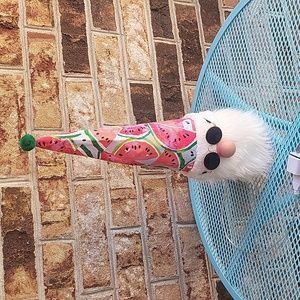 Handcrafted Gnome Lantern Lamp Watermelon